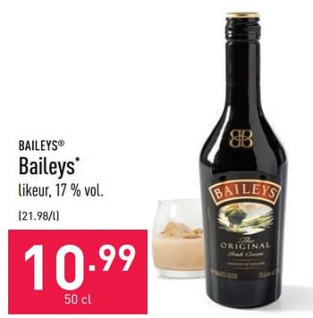 Promoties Baileys - Baileys - Geldig van 15/04/2022 tot 22/04/2022 bij Aldi