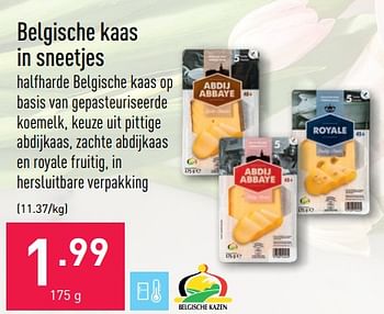 Promoties Belgische kaas in sneetjes - Huismerk - Aldi - Geldig van 11/04/2022 tot 22/04/2022 bij Aldi