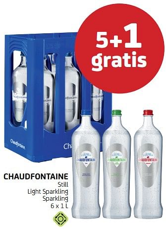 Promoties Chaudfontaine 5+1 gratis - Chaudfontaine - Geldig van 15/04/2022 tot 28/04/2022 bij BelBev