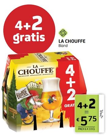 Promoties La chouffe blond - Brasserie d'Achouffe - Geldig van 15/04/2022 tot 28/04/2022 bij BelBev