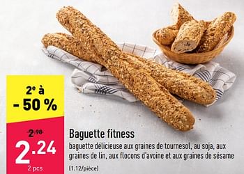 Promotions Baguette fitness - Produit maison - Aldi - Valide de 11/04/2022 à 16/04/2022 chez Aldi