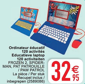 Lexibook Ordinateur éducatif 120 activités educatieve laptop 120