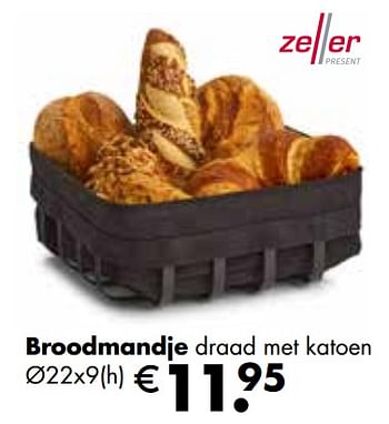 Promoties Broodmandje - Zeller Present - Geldig van 25/04/2022 tot 21/05/2022 bij Multi Bazar