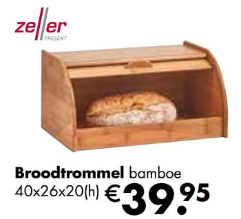 Promoties Broodtrommel - Zeller Present - Geldig van 25/04/2022 tot 21/05/2022 bij Multi Bazar