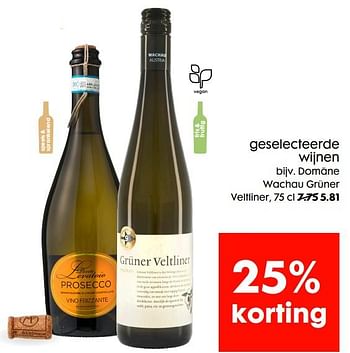 Promoties Domäne wachau grüner veltliner - Witte wijnen - Geldig van 13/04/2022 tot 19/04/2022 bij Hema