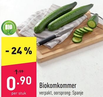 Promoties Biokomkommer - Huismerk - Aldi - Geldig van 19/04/2022 tot 23/04/2022 bij Aldi