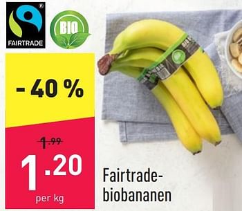 Promoties Fairtradebiobananen - Huismerk - Aldi - Geldig van 19/04/2022 tot 23/04/2022 bij Aldi