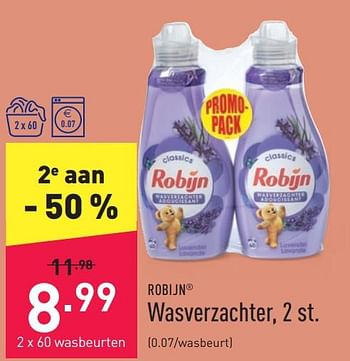 Promoties Wasverzachter - Robijn - Geldig van 22/04/2022 tot 29/04/2022 bij Aldi