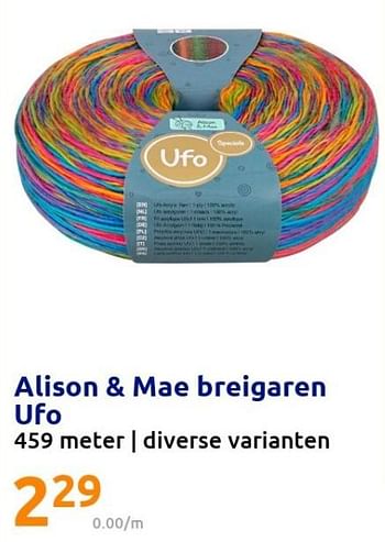 Promoties Alison + mae breigaren ufo - Alison & Mae - Geldig van 13/04/2022 tot 19/04/2022 bij Action