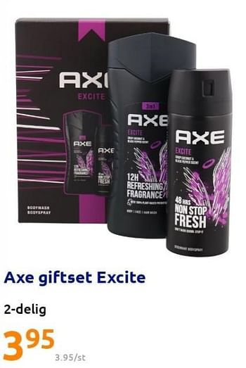 Promoties Axe giftset excite - Axe - Geldig van 13/04/2022 tot 19/04/2022 bij Action
