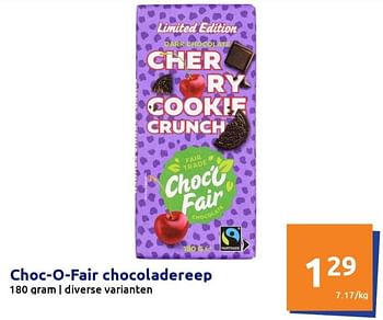 Promoties Choc-o-fair chocoladereep - Choc'O Fair - Geldig van 13/04/2022 tot 19/04/2022 bij Action