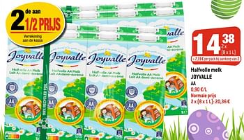 Promoties Halfvolle melk joyvalle - Joyvalle - Geldig van 13/04/2022 tot 19/04/2022 bij Smatch