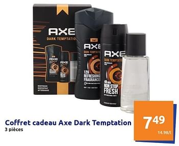 Promotions Coffret cadeau axe dark temptation - Axe - Valide de 13/04/2022 à 19/04/2022 chez Action