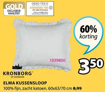 Promoties Elma kussensloop - Kronborg - Geldig van 11/04/2022 tot 24/04/2022 bij Jysk