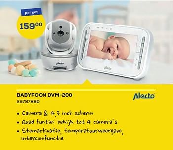 Promoties Alecto babyfoon dvm-200 - Alecto - Geldig van 15/04/2022 tot 20/05/2022 bij Supra Bazar