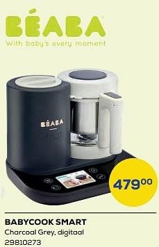 Promoties Beaba babycook smart charcoal grey, digitaal - Beaba - Geldig van 15/04/2022 tot 20/05/2022 bij Supra Bazar