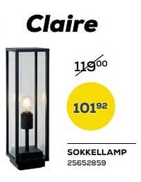 Sokkellamp claire-Lucide