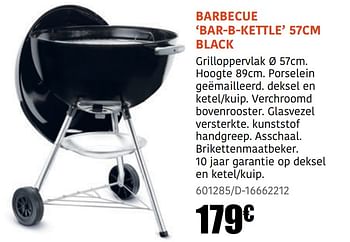 Promoties Barbecue bar-b-kettle black - Weber - Geldig van 04/04/2022 tot 08/05/2022 bij Europoint