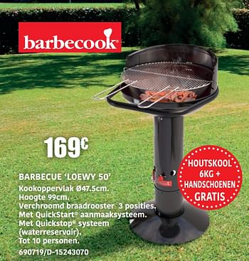 Promoties Barbecue loewy 50 - Barbecook - Geldig van 04/04/2022 tot 08/05/2022 bij Europoint