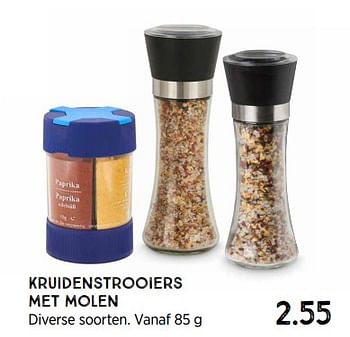 Promoties Kruidenstrooiers met molen - Huismerk - Xenos - Geldig van 18/04/2022 tot 15/05/2022 bij Xenos