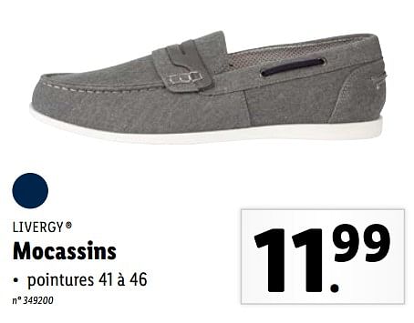 Livergy Mocassins En promotion chez Lidl