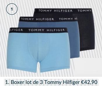 Promoties Boxer lot de 3 tommy hilfiger - Tommy Hilfiger - Geldig van 04/04/2022 tot 30/06/2022 bij MyComfort24
