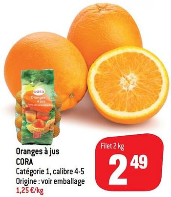 Promotions Oranges à jus cora - Produit maison - Match - Valide de 20/04/2022 à 25/04/2022 chez Match