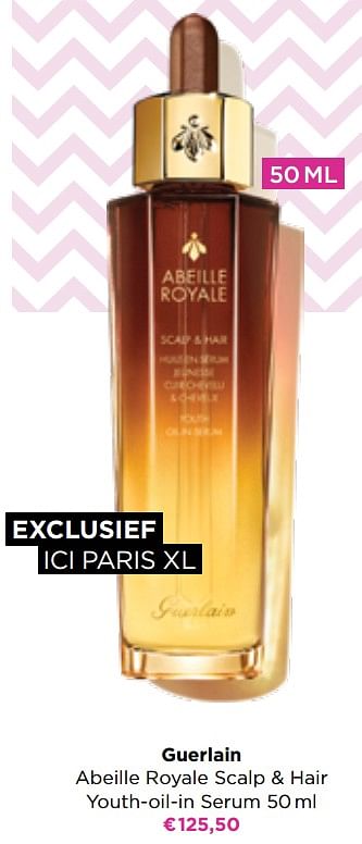 Promoties Guerlain abeille royale scalp + hair youth-oil-in serum - Guerlain - Geldig van 18/04/2022 tot 08/05/2022 bij ICI PARIS XL