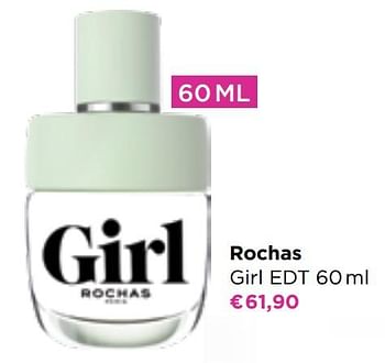 Promoties Rochas girl edt - Rochas - Geldig van 18/04/2022 tot 08/05/2022 bij ICI PARIS XL