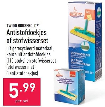 Promoties Antistofdoekjes of stofwisserset - Twido - Geldig van 29/04/2022 tot 06/05/2022 bij Aldi