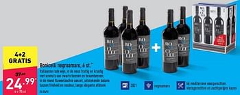 Promoties Bonicelli negroamaro - Rode wijnen - Geldig van 29/04/2022 tot 06/05/2022 bij Aldi