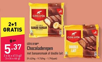 Promoties Chocoladerepen - Cote D'Or - Geldig van 30/04/2022 tot 06/05/2022 bij Aldi