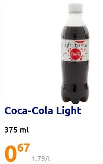 Promoties Coca-cola light - Coca Cola - Geldig van 20/04/2022 tot 26/04/2022 bij Action
