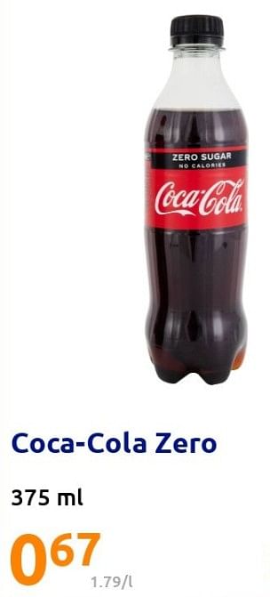 Promoties Coca-cola zero - Coca Cola - Geldig van 20/04/2022 tot 26/04/2022 bij Action