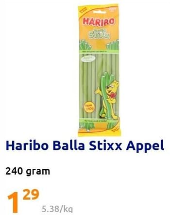 Promoties Haribo balla stixx appel - Haribo - Geldig van 20/04/2022 tot 26/04/2022 bij Action