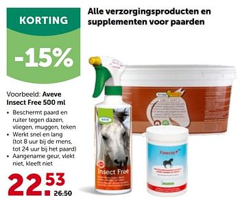 Promoties Aveve insect free - Huismerk - Aveve - Geldig van 27/04/2022 tot 07/05/2022 bij Aveve