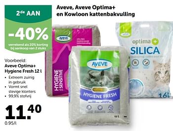 Promoties Aveve optima+ hygiene fresh - Huismerk - Aveve - Geldig van 27/04/2022 tot 07/05/2022 bij Aveve