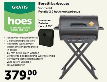 Promotions Boretti fratello 2.0 houtskoolbarbecue - Boretti - Valide de 27/04/2022 à 07/05/2022 chez Aveve