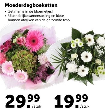 Promoties Moederdagboeketten - Huismerk - Aveve - Geldig van 27/04/2022 tot 07/05/2022 bij Aveve