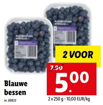 Promoties Blauwe bessen - Huismerk - Lidl - Geldig van 02/05/2022 tot 07/05/2022 bij Lidl