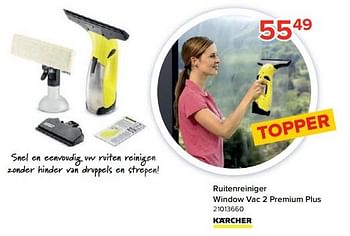 Promoties Ruitenreiniger window vac 2 premium plus - Kärcher - Geldig van 25/04/2022 tot 15/05/2022 bij Euro Shop