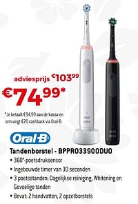 Oral-b tandenborstel - bppro33900duo-Oral-B