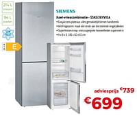 Siemens koel-vriescombinatie - sskg36vviea-Siemens
