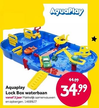 Promoties Aquaplay lock box waterbaan - Aquaplay - Geldig van 15/04/2022 tot 08/05/2022 bij Intertoys