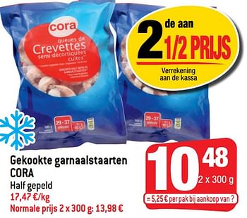 Promoties Gekookte garnaalstaarten cora - Huismerk - Smatch - Geldig van 27/04/2022 tot 03/05/2022 bij Smatch