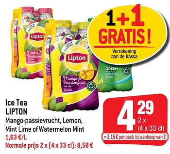 Promoties Ice tea lipton - Lipton - Geldig van 27/04/2022 tot 03/05/2022 bij Smatch
