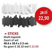 Sticks multi-kapstok-Huismerk - Weba