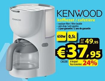 Promoties Kenwood koffiezet - cafetière cm200 - Kenwood - Geldig van 27/04/2022 tot 04/05/2022 bij ElectroStock