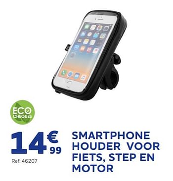 Promoties Smartphone houder voor fiets, step en motor - Huismerk - Auto 5  - Geldig van 22/04/2022 tot 30/09/2022 bij Auto 5