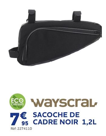 Promoties Sacoche de cadre noir - Wayscrall - Geldig van 22/04/2022 tot 30/09/2022 bij Auto 5